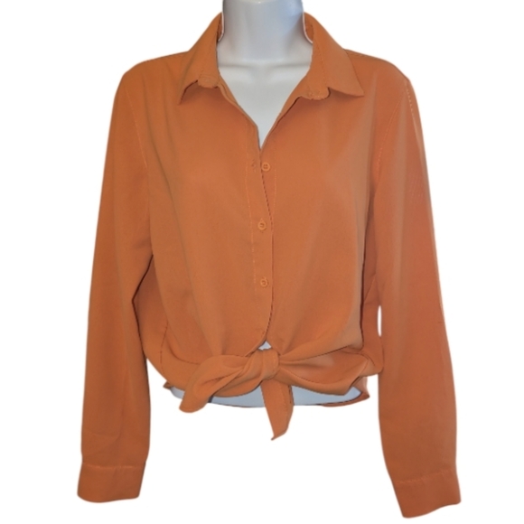 Drapey Button up Blouse - Picture 5 of 10